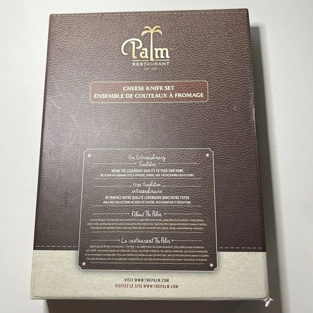 Palm‎ Restaurant Cheese Knife Set- Stainless Steel